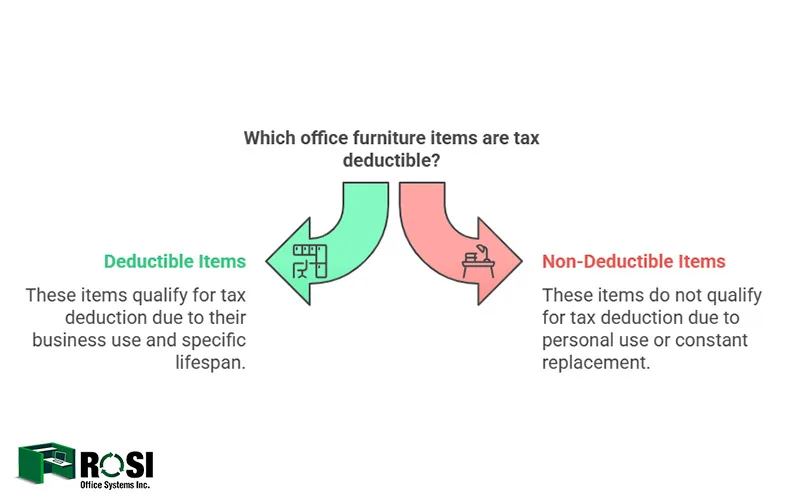Which office furniture are tax deduction Infographic
