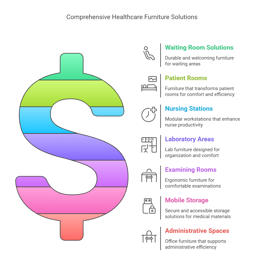 Wide Selection of Healthcare Office Furniture in ROSI Infographic