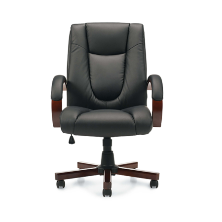 Luxhide Tilter w/ Wood Arms and Base OTG11300B