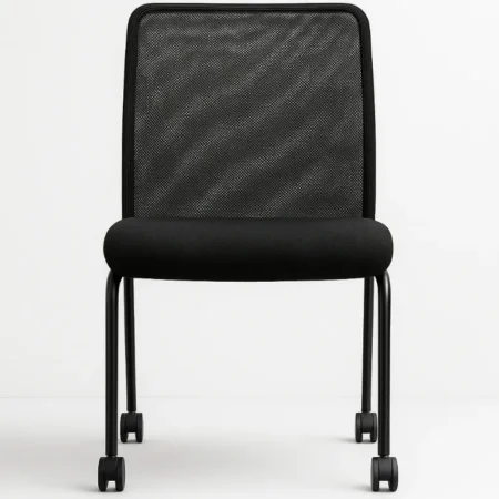 Armless Mesh Back Guest w Casters OTG11761B