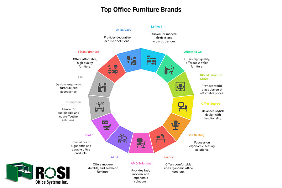 top office furniture brands