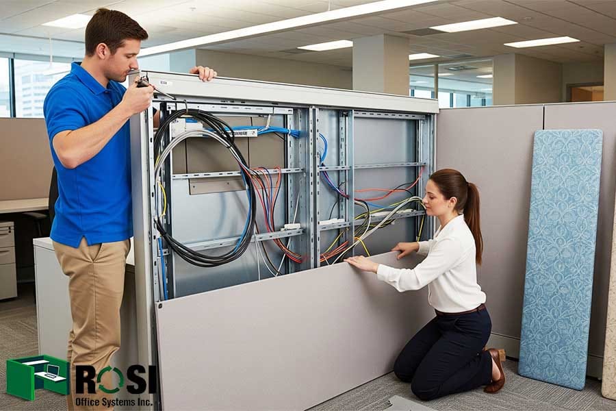 How To Disassemble Office Cubicles-30 minutes