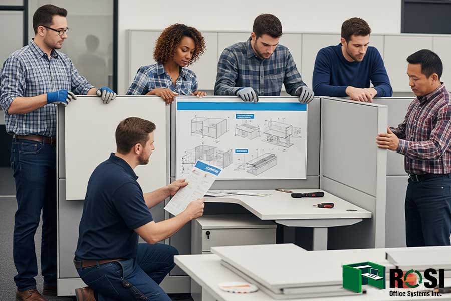 How to Assemble Office Cubicles-30-minutes