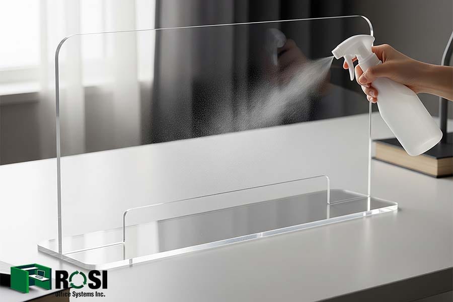 office space divider-counter shield