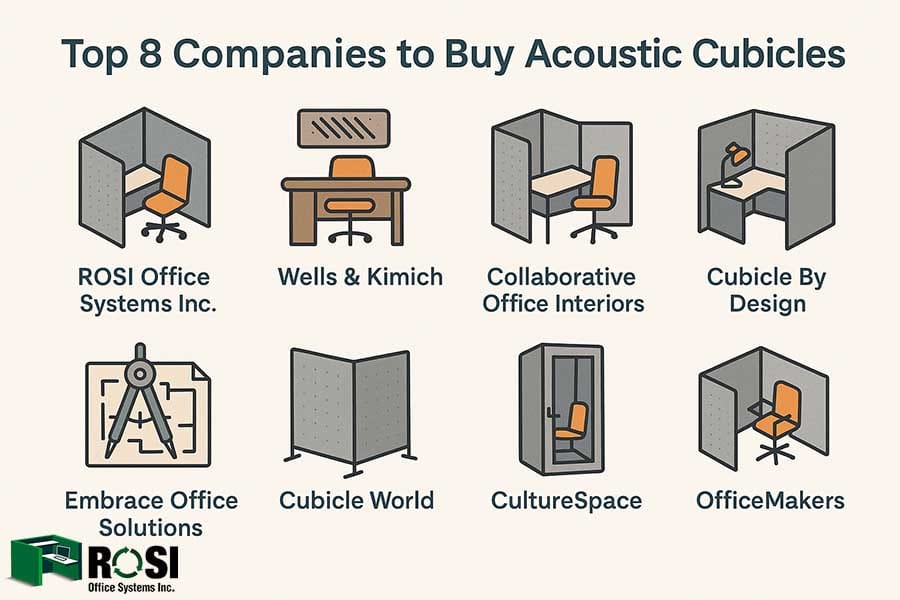 top 8 companies to buy acoustic cubicles