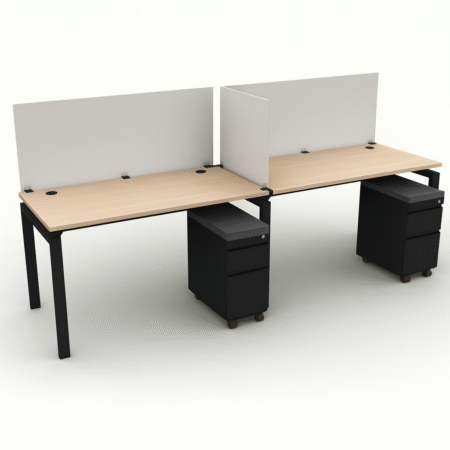 Double Blade Office Benching Workstation – B24SB48-2