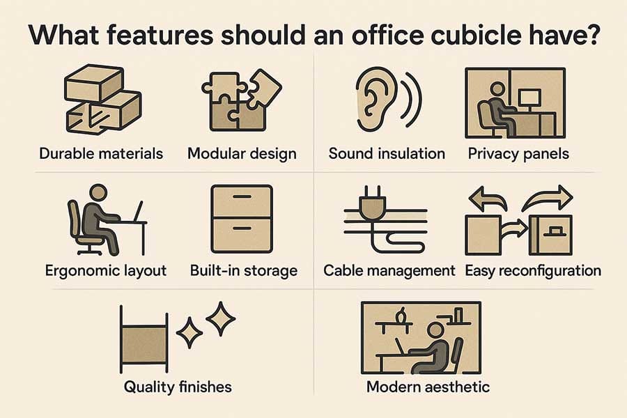Key Features To Look For In Office Cubicles
