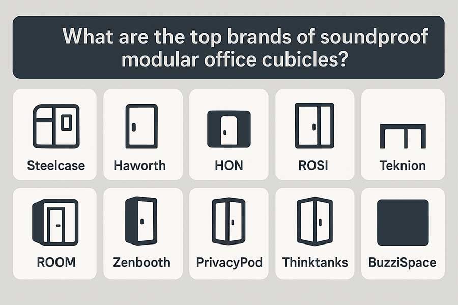 Top Brands For Soundproof Modular Office Cubicles