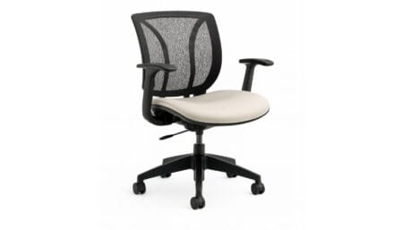 A White and Modern Training Room Chair