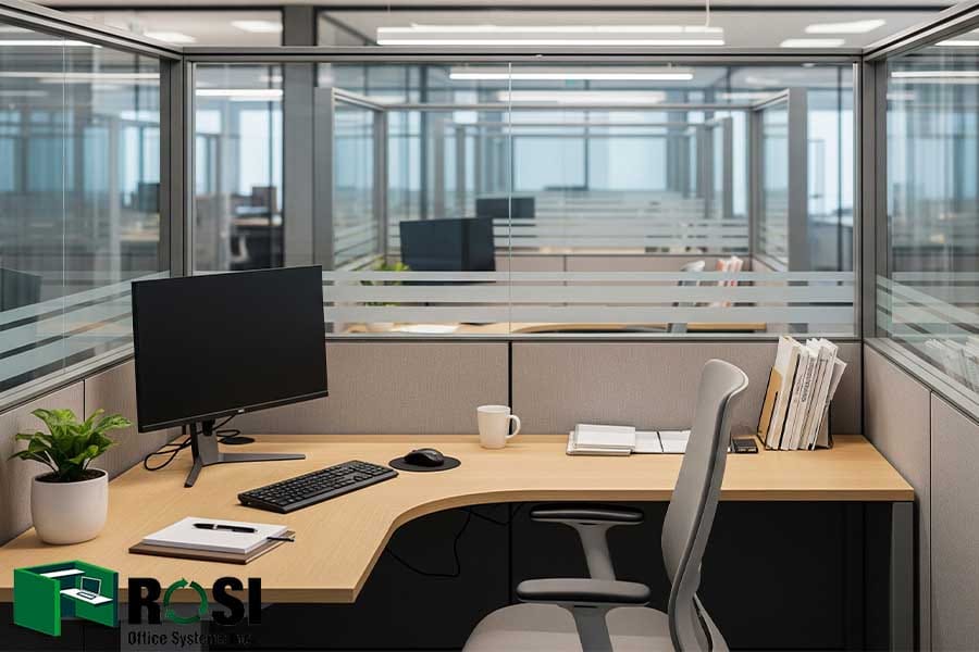 What Are Office Cubicles Made Of-glass partitions