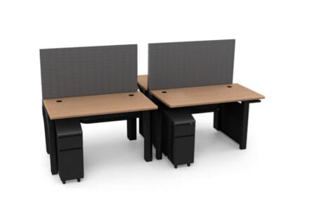 Boost Pro Office Workstation Bench – BPRO2448-F4-F30 (4-Person)