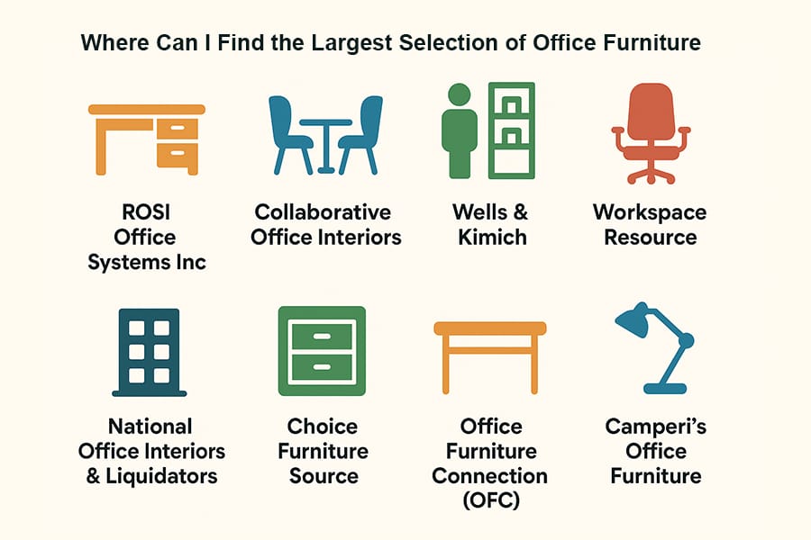 Where Can I Find the Largest Selection of Office Furniture