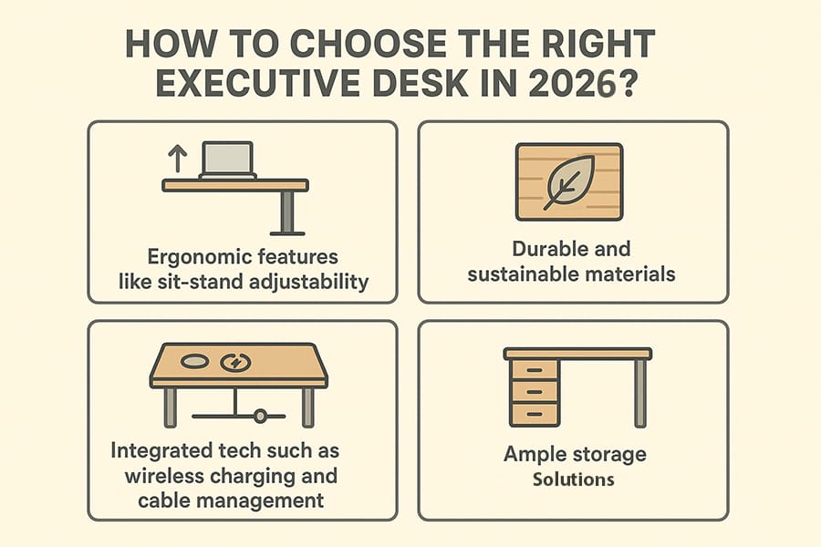 how to choose the right executive desk