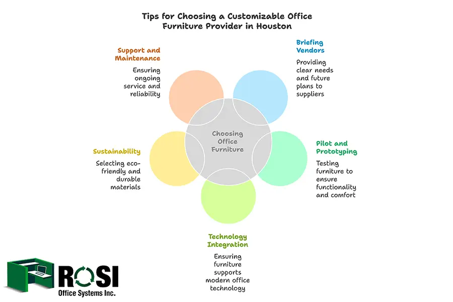 choose customizable office furniture for large offices