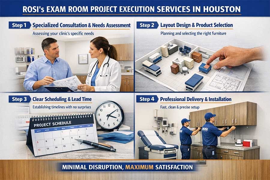 Exam Furniture in Houston-process design