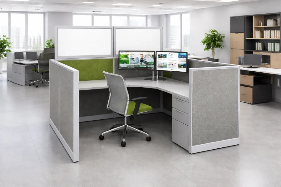 used haworth office cubicle