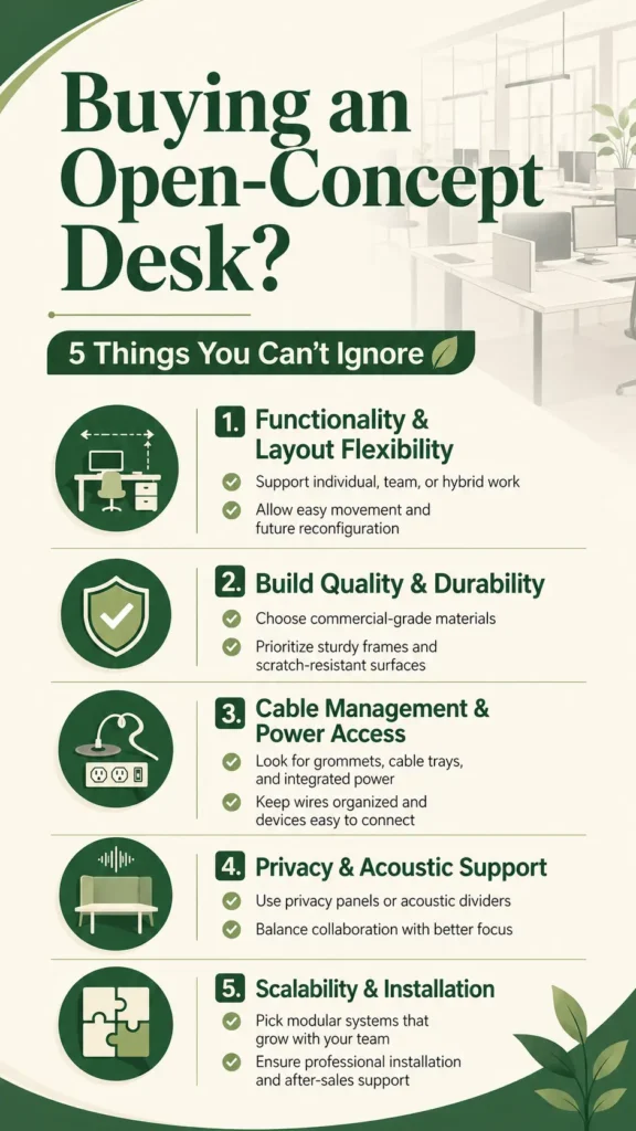 Open Concept Desks-Houston