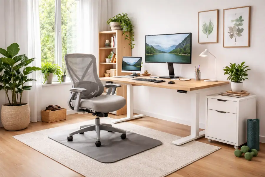 home office design ideas-ergonomic furniture