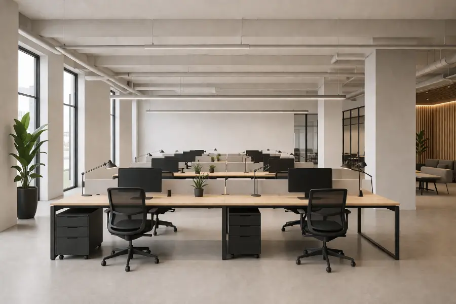 open concept desks