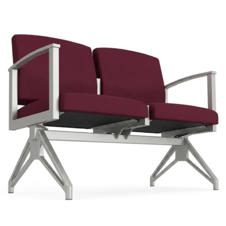 Steel Two-Seater Tandem Beam Seating