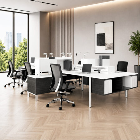 Global Bridges II Benching Desk- var1