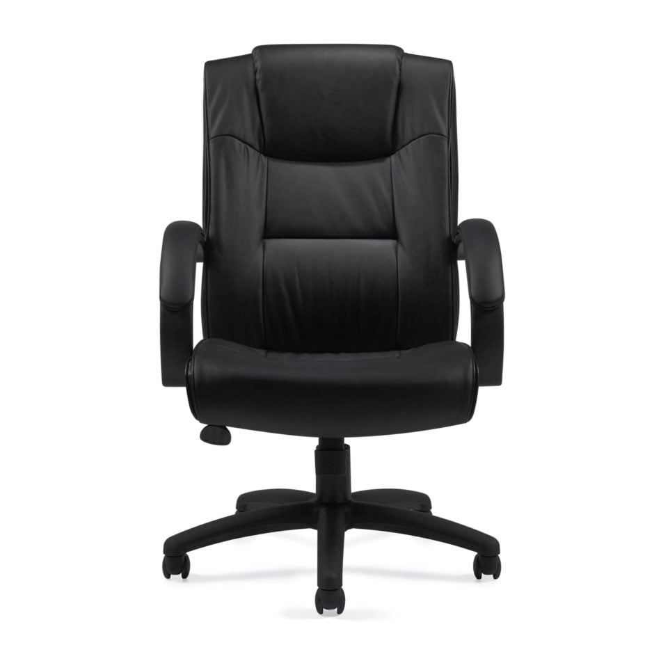 Managers Black Luxhide Chair OTG11618B Front