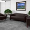 Hercules Imperial Series Brown Leather reception seating