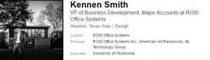 Kennen Smith VP at ROSI, Inc. Linkedin Profile Pic