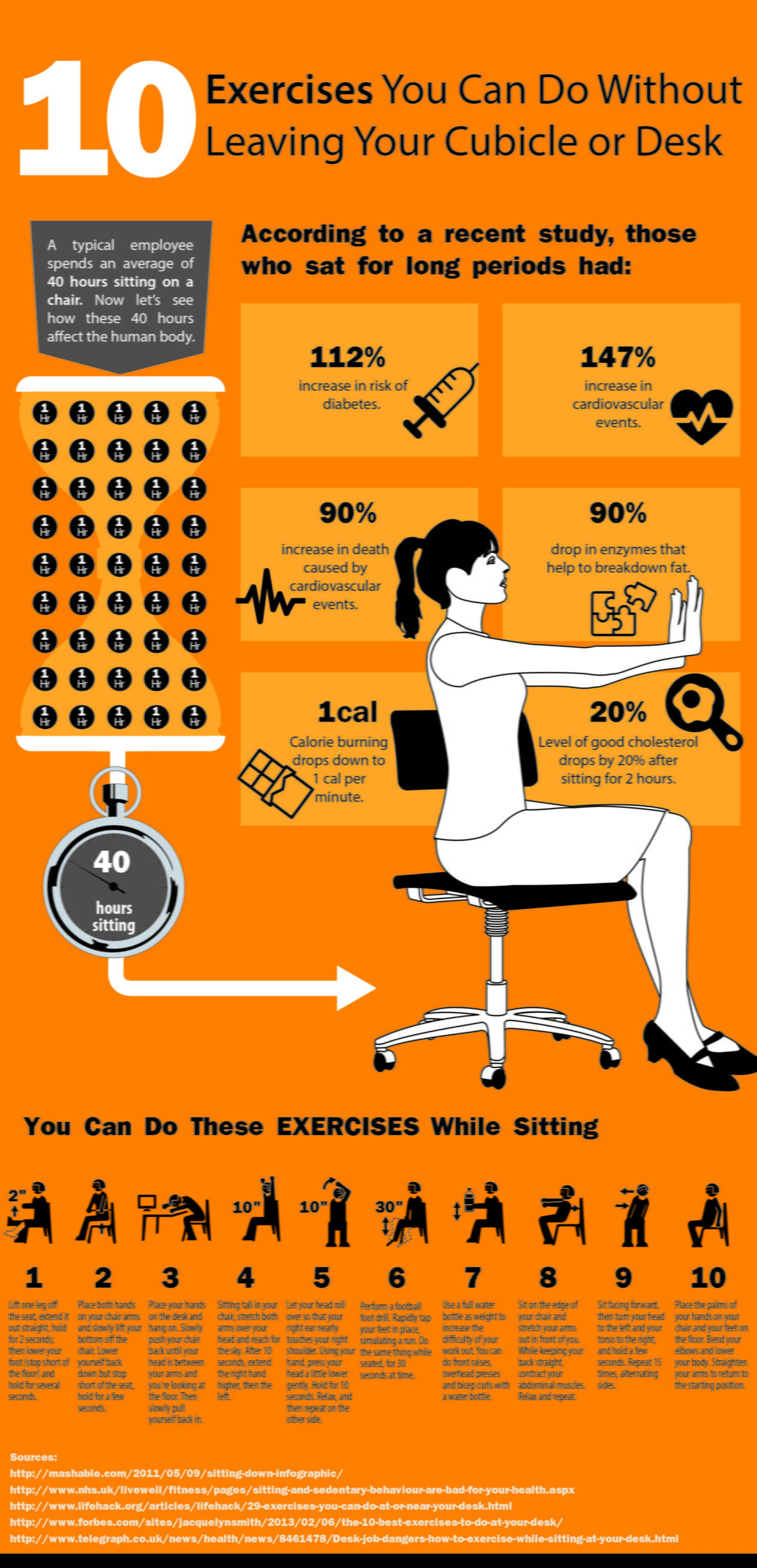 10 Cubicle Exercises You Can Do Right At Your Desk