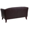 Hercules Imperial Series Brown Leather Reception Loveseat