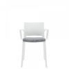 Armchair, Upholstered Seat & Polymer Back (6752)