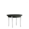 End Table, Polished Aluminum Legs, Wood Top (5486-W)