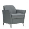 Lounge Chair, Aluminum Legs, Matching Piping (5481-MP)