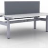 KINEX 2-Pack Double Run Benching, created with height adjustment in 3 stages. Model KN033 is 72x30 inches, and placed on a white background.