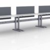KINEX 3-Pack Single Run Benching, created with height adjustment in 3 stages. Model KN043 is 60x30 inches, and placed on a white background.