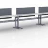 KINEX 3-Pack Single Run Benching, created with height adjustment in 3 stages. Model KN047 is 72x30 inches, and placed on a white background.