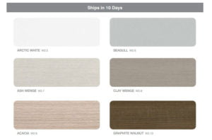 ICON benching systems 10-day laminate finishes