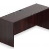 Orthographic view of an Offices to Go 71 inch modular credenza shell. It has an American Mahogany laminate finish.