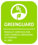 Logo for the UL's Low Chemical (Indoor) Emission certification.